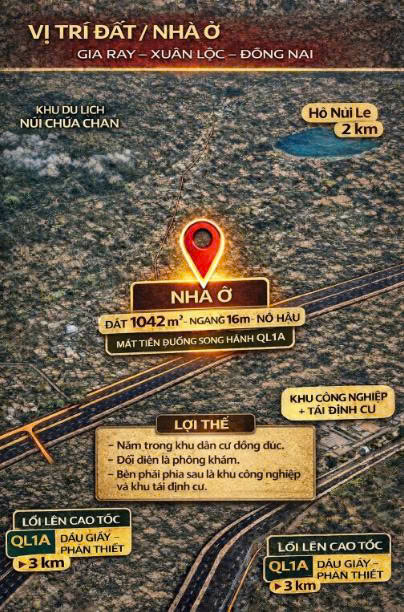 Chính chủ bán nhà đất mặt tiền tại Xuân Lộc, Đồng Nai.