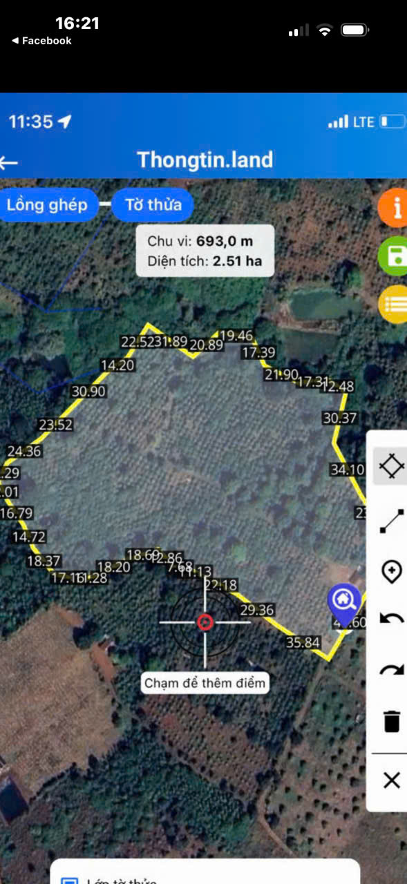 Chuyển đổi hướng kinh doanh cần bán lô đất rẫy đang cho thu nhập ổn định.