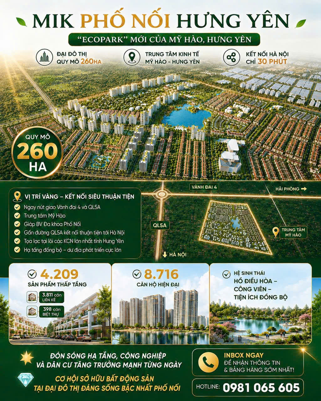 ►  MIK Phố Nối – “Ecopark” mới của Mỹ Hào, Hưng Yên