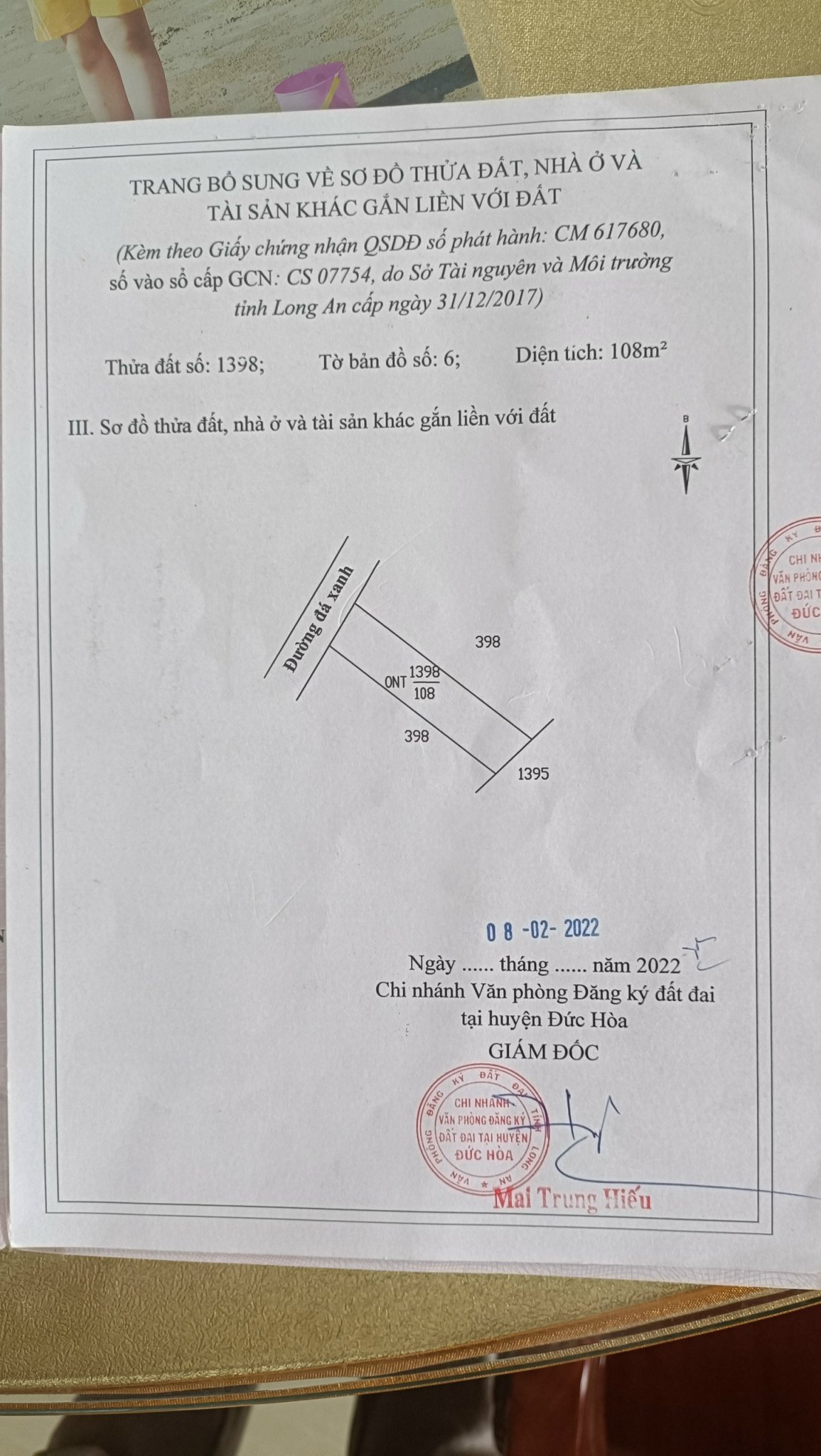 Chính chủ cần bán lô đất đẹp tại Huyện Đức Hòa, Long An