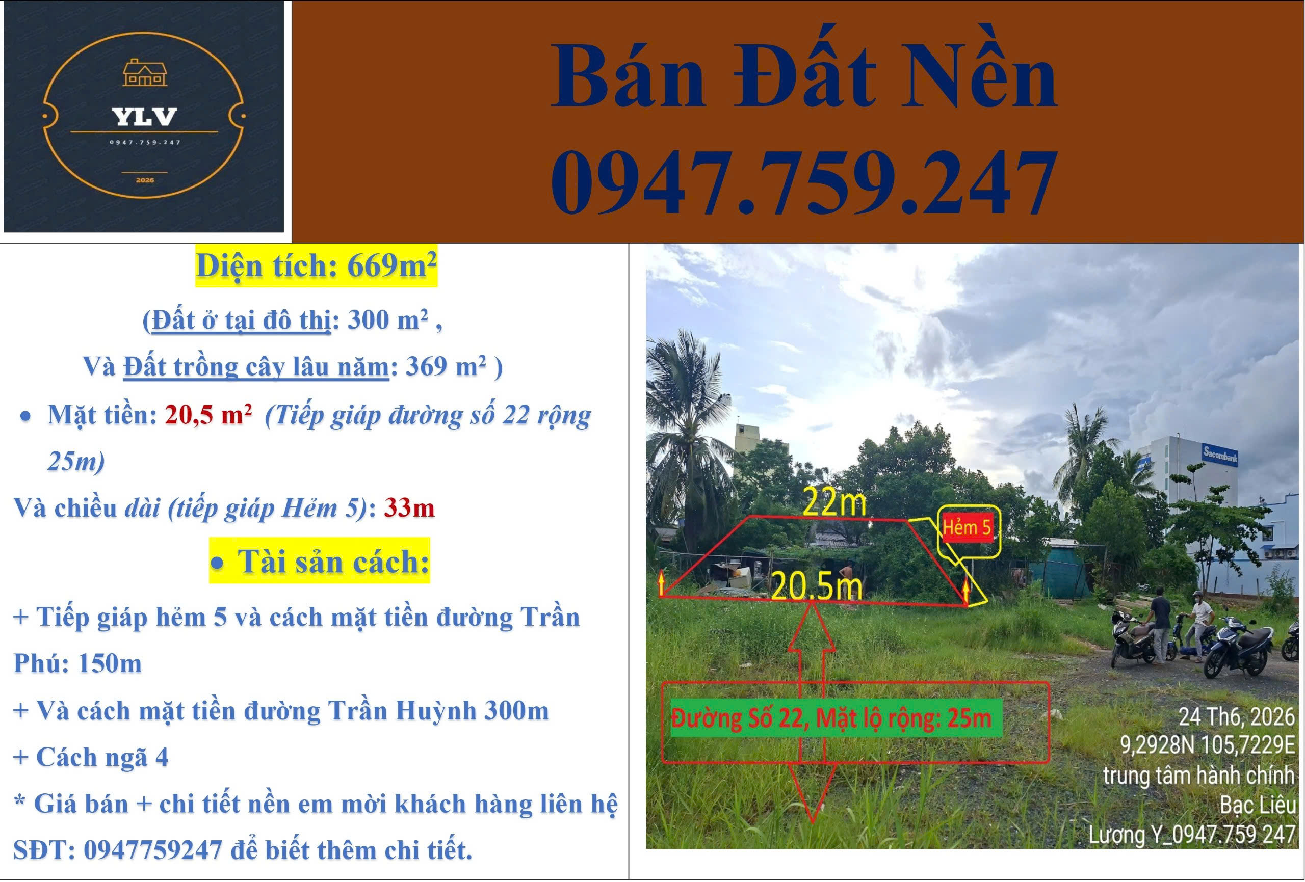 ►  SIÊU PHẨM ĐẤT NỀN TRUNG TÂM HÀNH CHÍNH BẠC LIÊU – QUỸ ĐẤT ĐẸP HIẾM CÓ
