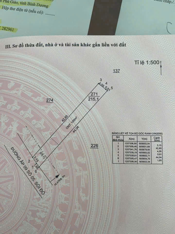 CHÍNH CHỦ BÁN ĐẤT PHÚ GIÁO – BÌNH DƯƠNG CHỈ 350 TRIỆU