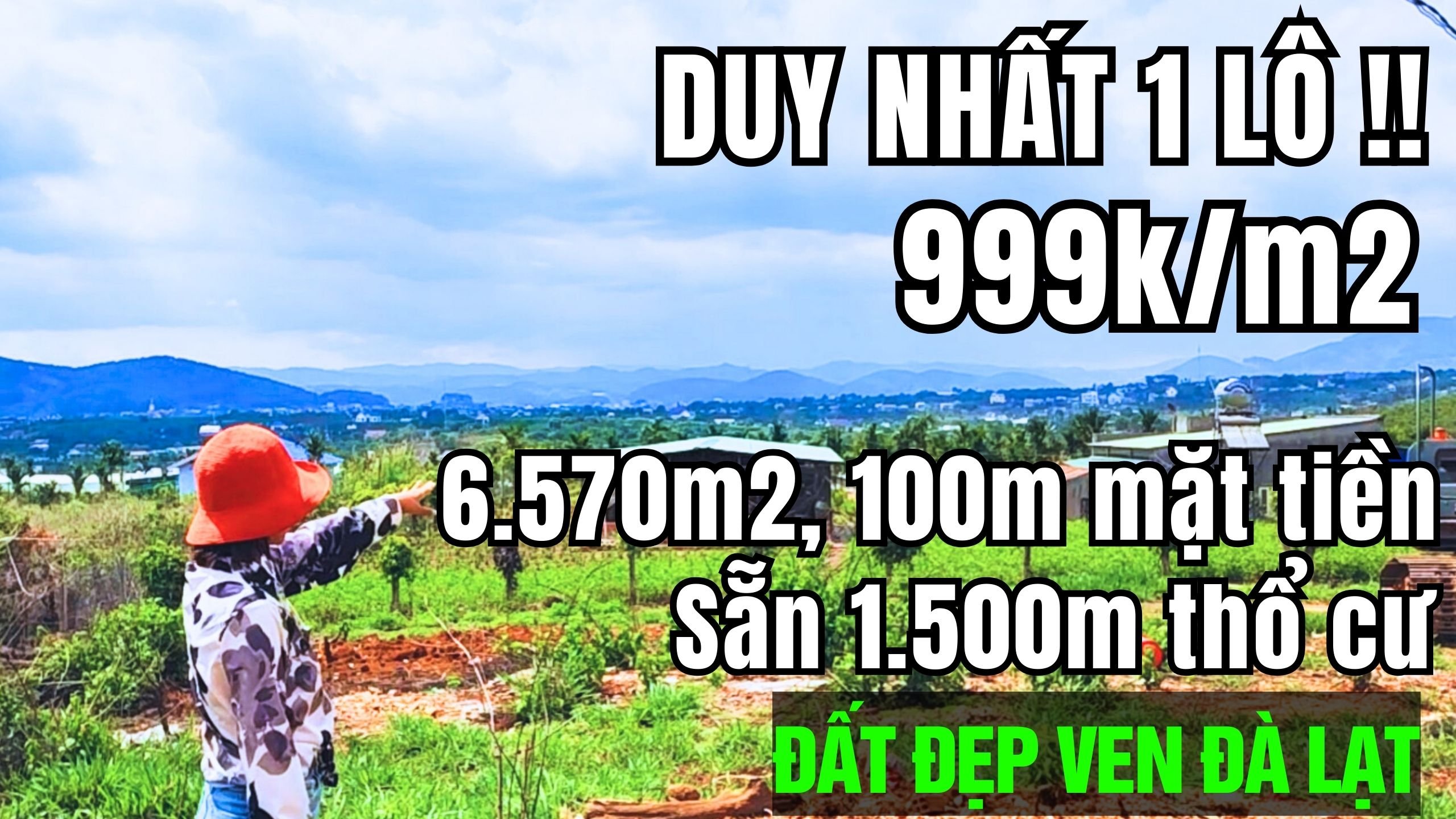 Trời ơi! Lần đầu tiên có lô đất View đẹp như tranh, bao quanh là thông, đường ôtô.