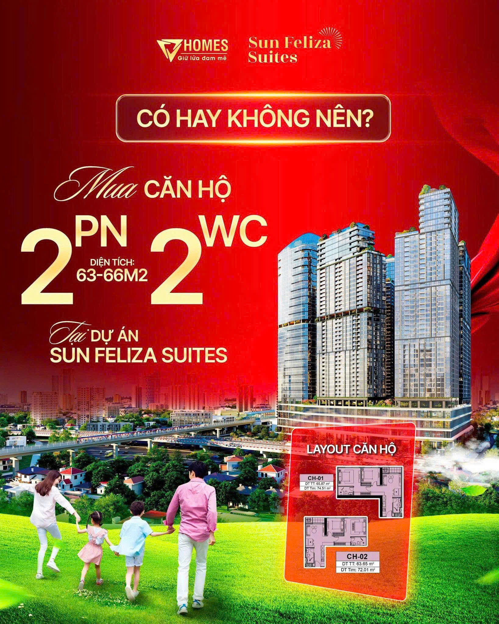SIÊU PHẨM CĂN HỘ 2PN HIẾM NHẤT DỰ ÁN Sun Feliza Suites – GIÁ CHỈ 10.x TỶ