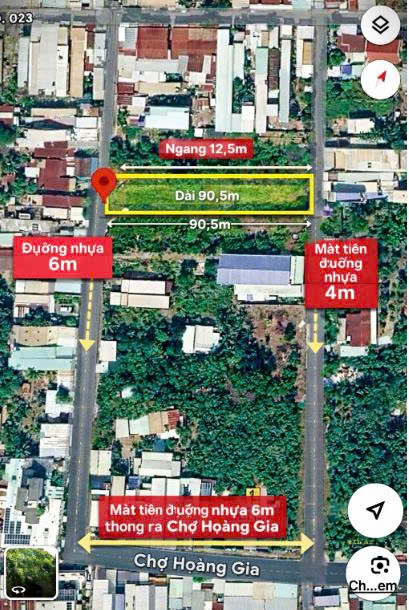 BÁN ĐẤT 2 MẶT TIỀN – VỊ TRÍ ĐẸP GẦN CHỢ HOÀNG GIA – TIỀM NĂNG ĐẦU TƯ CAO