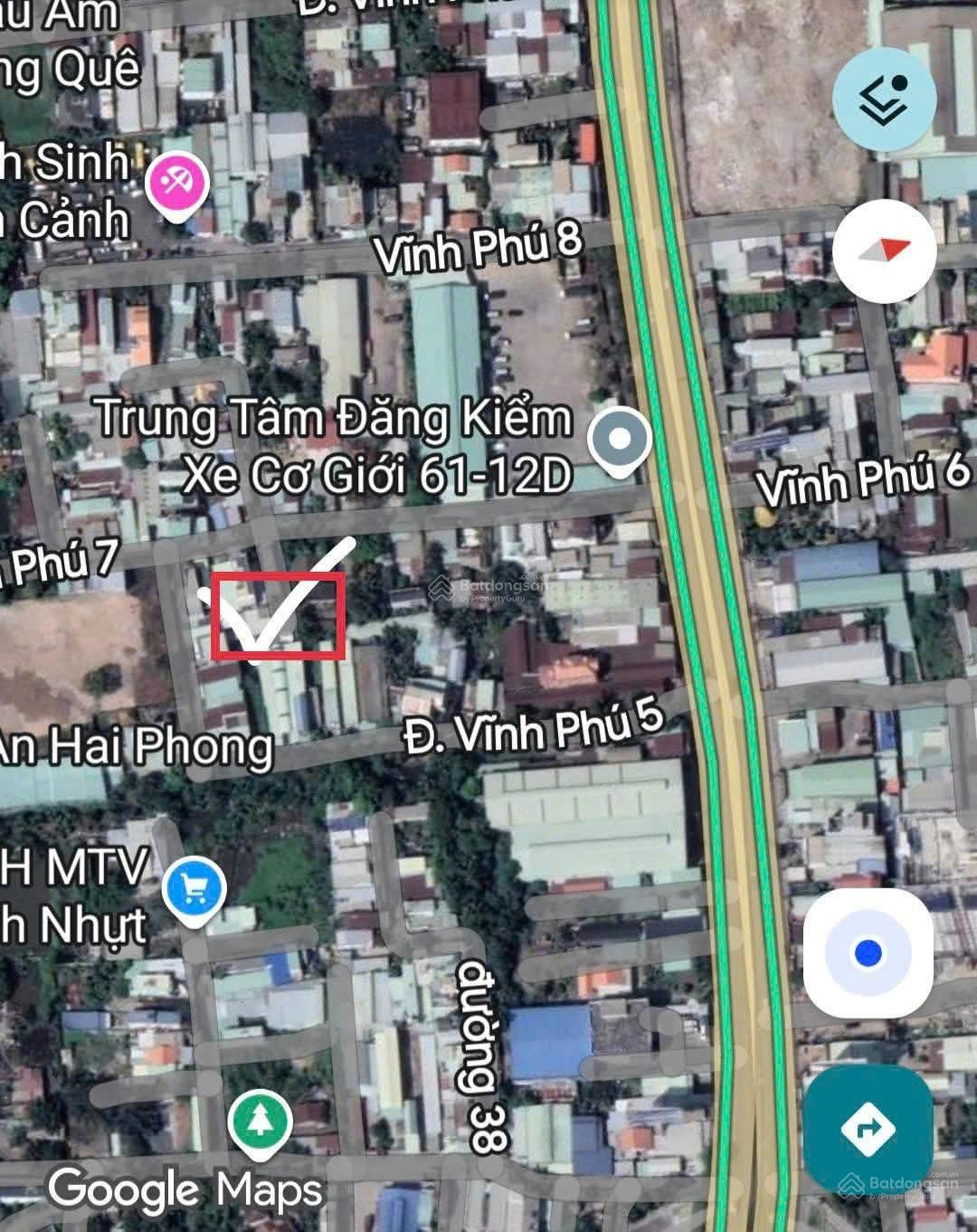 Bán nhà riêng tại đường Vĩnh Phú 7, diện tích 275m² ( cách bệnh viện Hạnh Phúc 300m ).