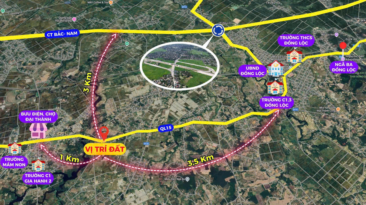 ► BÁN ĐẤT MẶT TIỀN QL15 – TRUNG TÂM XÃ ĐỒNG LỘC, HÀ TĨNH