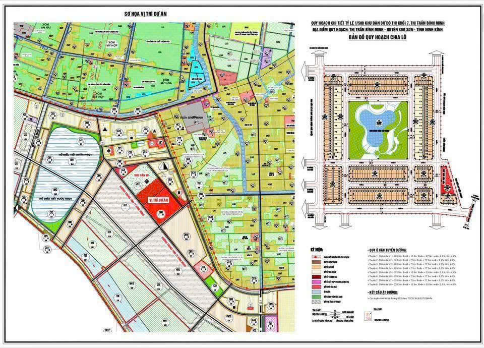 Em cần bán lô đất TT Xã Bình Minh - Ninh Bình - quy hoạch 95% mặt bằng đã và đang bàn giao sổ hồng cho khách hàng.