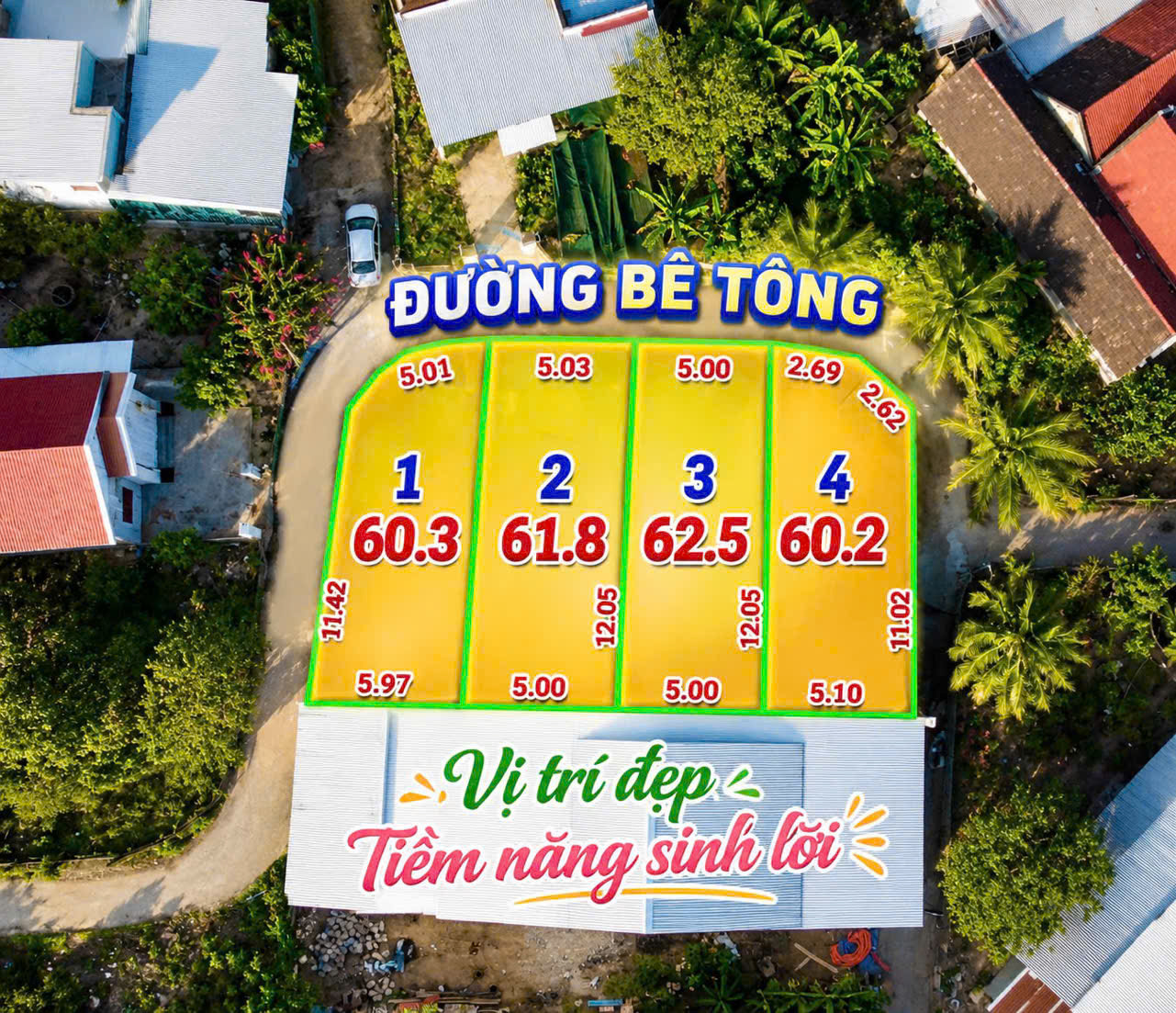 ► CHÍNH CHỦ CẦN BÁN NHANH 4 LÔ ĐẤT DIÊN BÌNH CŨ (Nay thuộc Suối Hiệp mới)
