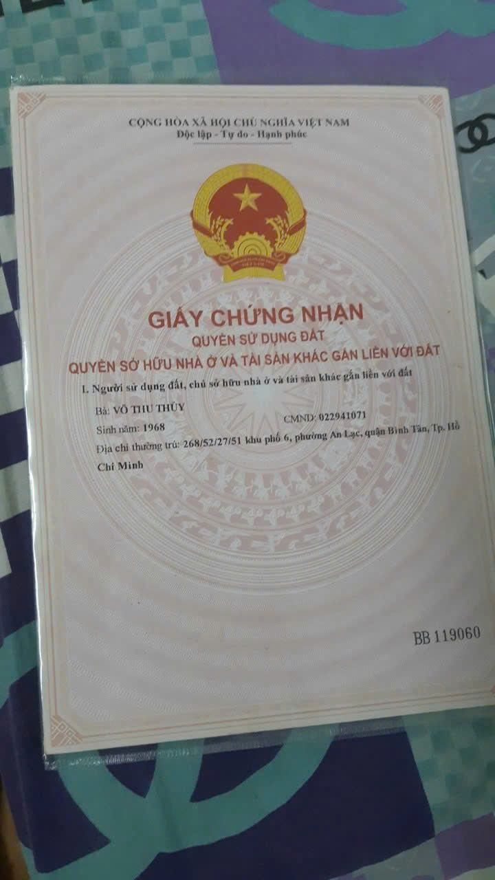 BÁN NHÀ ĐẤT BÌNH TÂN – HẺM XE HƠI – ĐANG CÓ DÒNG TIỀN