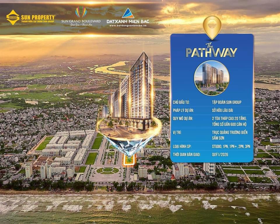 HÀNG ĐỘC QUYỀN 01 căn STUDIO đẹp nhất tại quảng trường biển lớn nhất Việt Nam - Sun Grand Boulevard