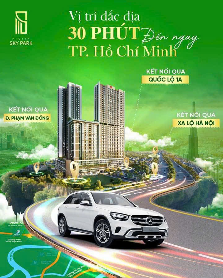 Vốn chỉ 20% - Nhận ngay căn hộ Picity Sky Park - Cao cấp nhất khu vực Phạm Văn Đồng  - Tiện ích chuẩn resort - Chiết khấu lên đến 20%, vừa Ở hoặc Cho thuê mỗi tháng 8tr-15tr/tháng