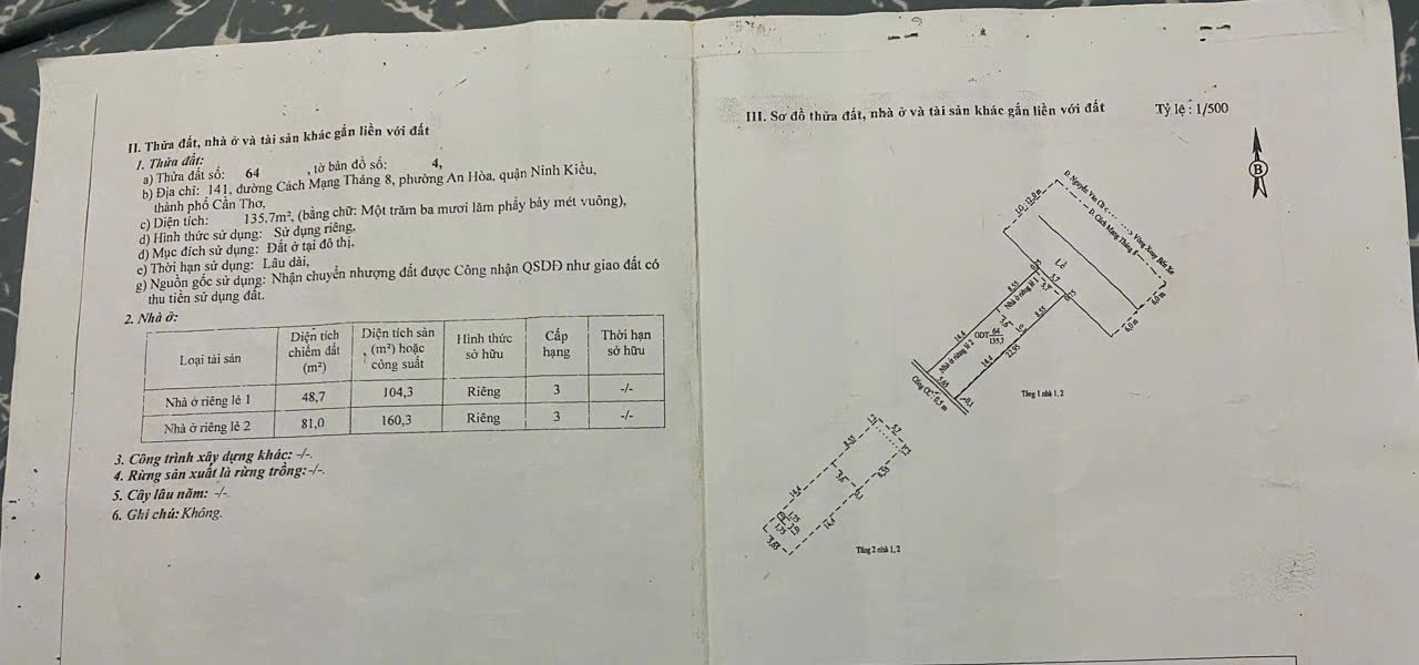 ►  BÁN NHÀ MẶT TIỀN ĐƯỜNG CÁCH MẠNG THÁNG TÁM – TRUNG TÂM CẦN THƠ ✅