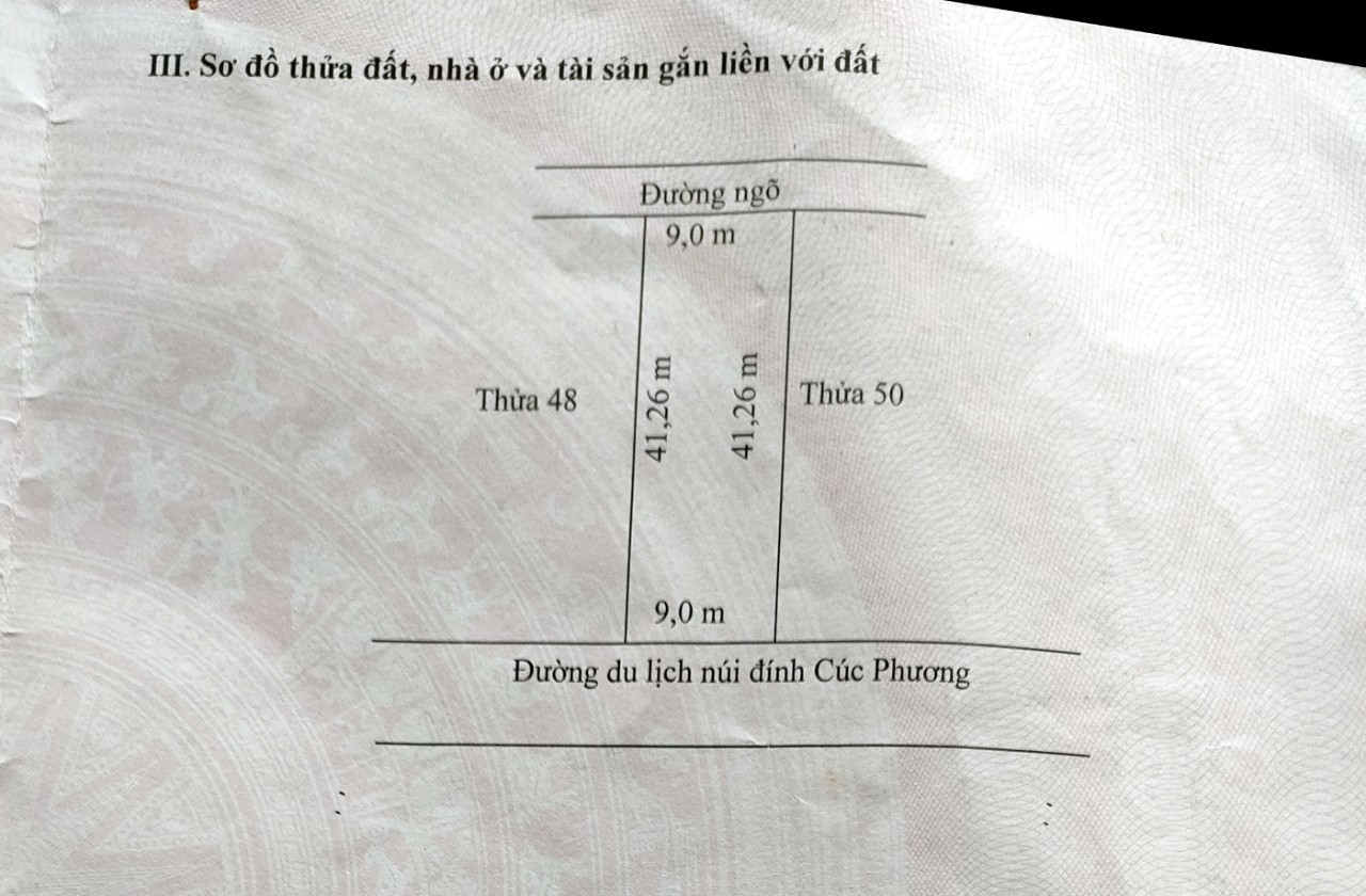 Chính chủ cần bán lô đất tại Xã Kỳ Phú-Huyện Nho Quan -Ninh Bình