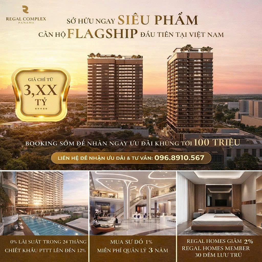 ► REGAL COMPLEX – TÒA MIRA | NHẬN BOOKING 50 TRIỆU – ƯU ĐÃI 100 TRIỆU
