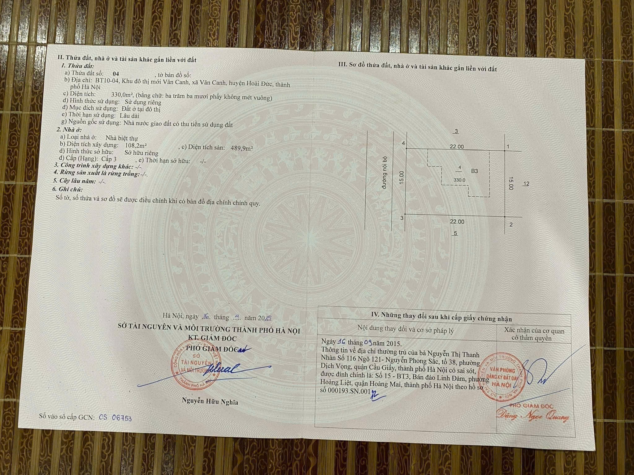 BÁN BIỆT THỰ HUD VÂN CANH – BT10 – LÔ SỐ 4- Lô số 4, BT10, KĐT HUD Vân Canh, Hoài Đức, Hà Nội