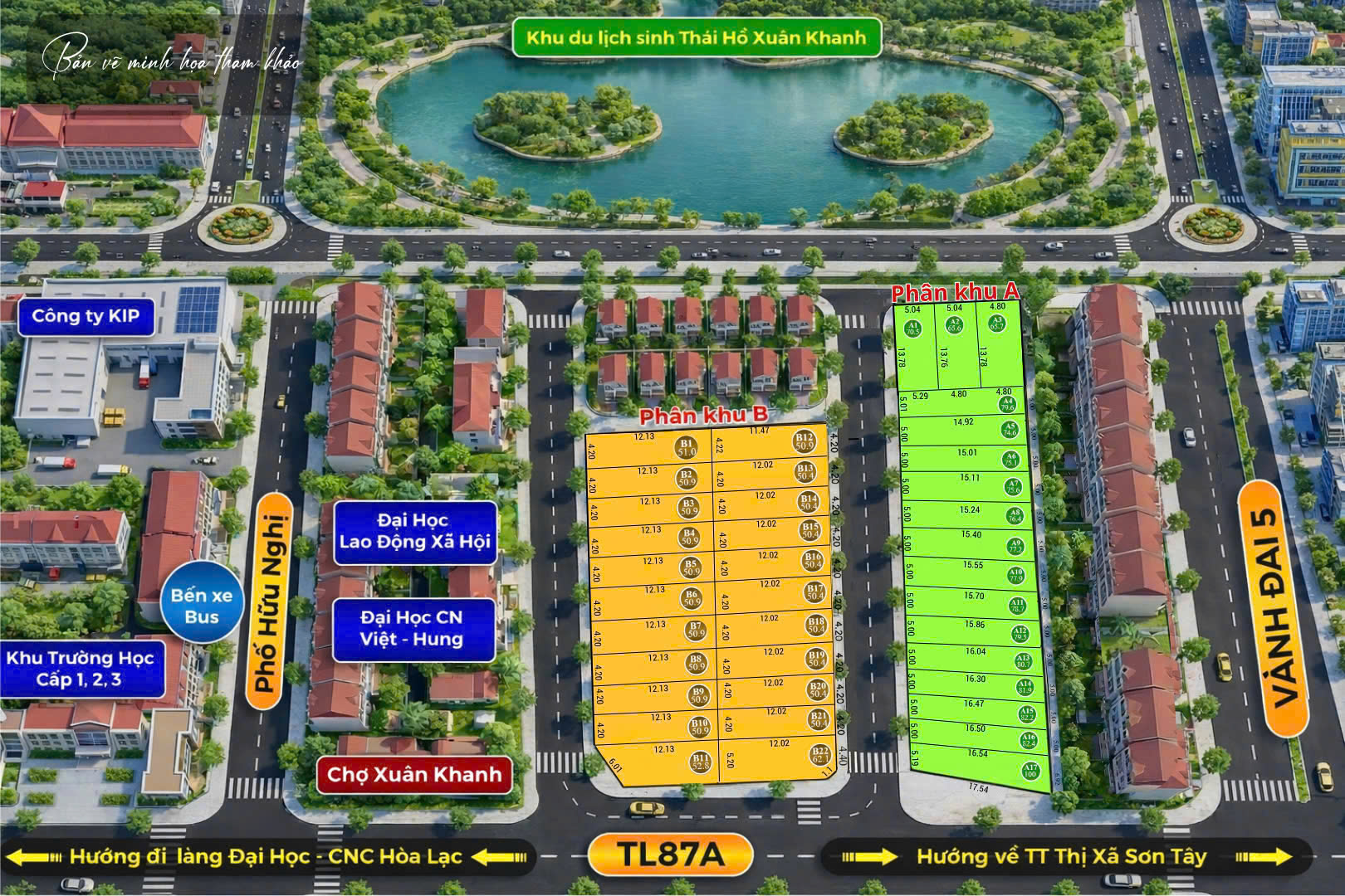 Đất nền phường Xuân Khanh, thị xã Sơn Tây, Hà Nội  Giá chỉ từ 1,7 tỷ- 2,7 tỷ