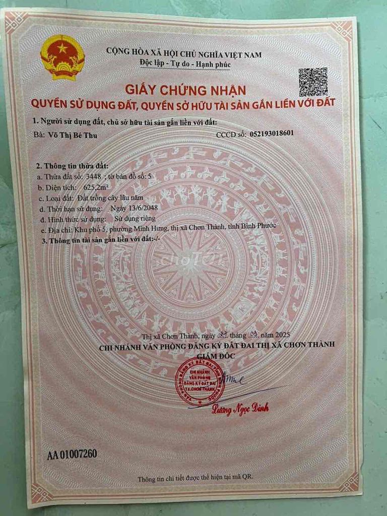 Chính chủ bán đất thổ cư ở đô thị đã có sổ riêng giá cực đẹp