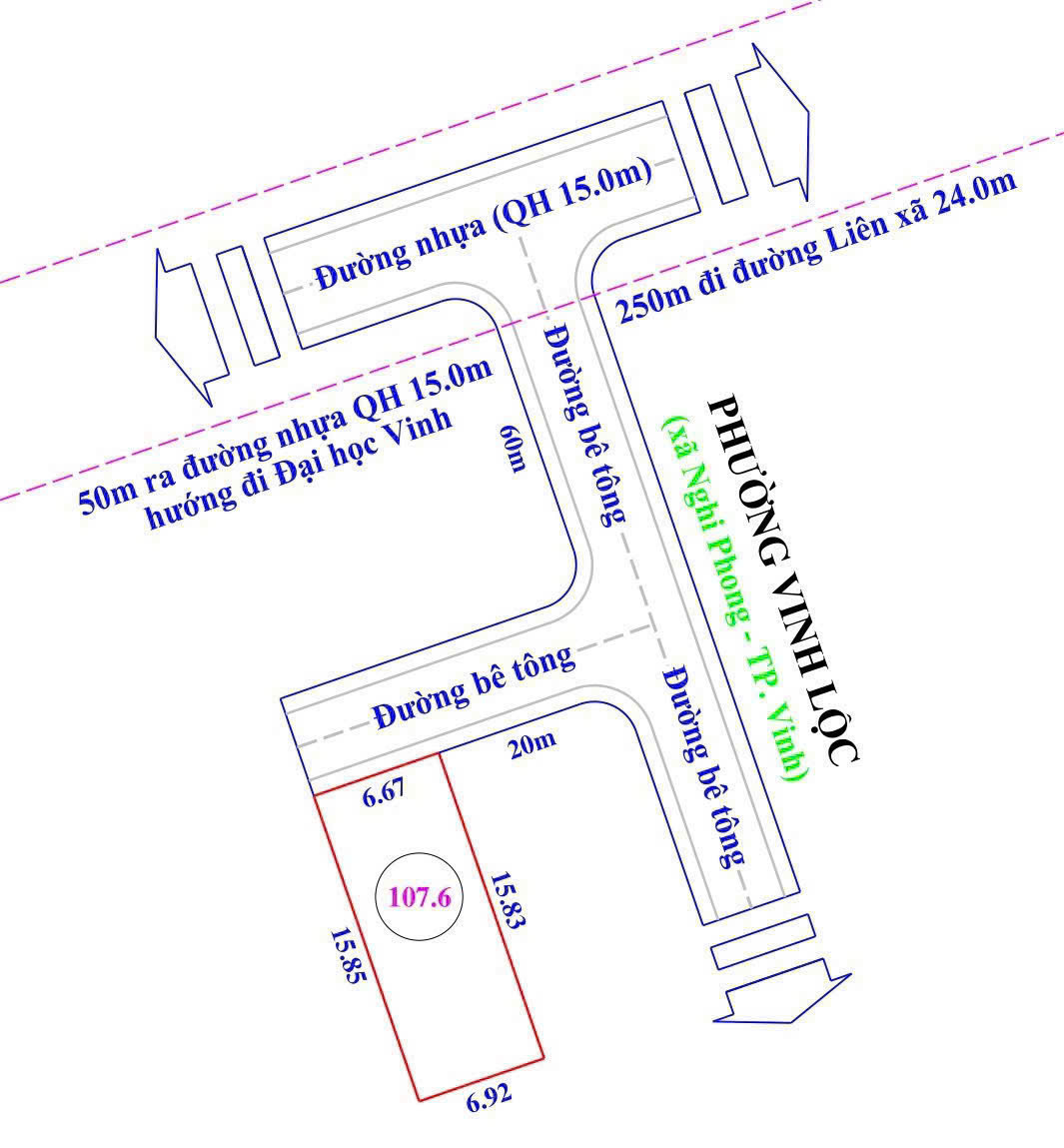 ►  BÁN LÔ ĐẤT ĐẸP KHỐI 2 – PHƯỜNG VINH LỘC (XÓM 2 NGHI PHONG CŨ)