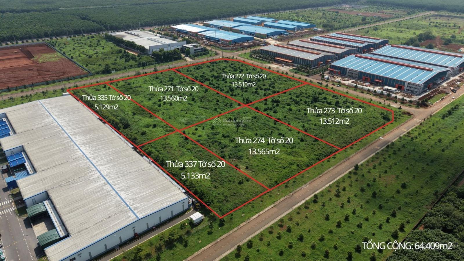Cần sang nhượng gấp 6.4ha đất KCN Dầu Giây