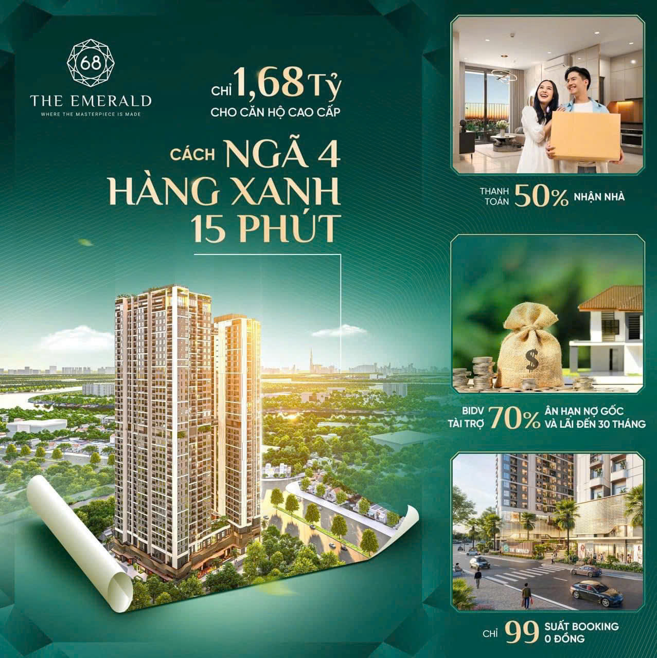 Căn hộ dự án cao cấp The Emerald 68 tại Bình Dương