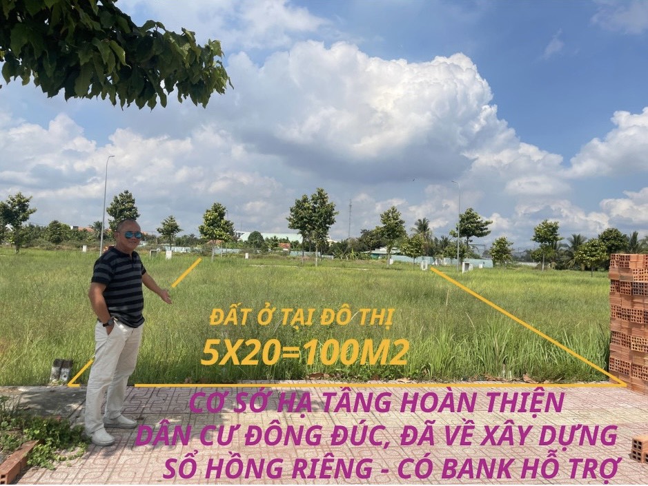 Anh Sáu đi Úc định cư cần bán nhanh lô đất 100m2.