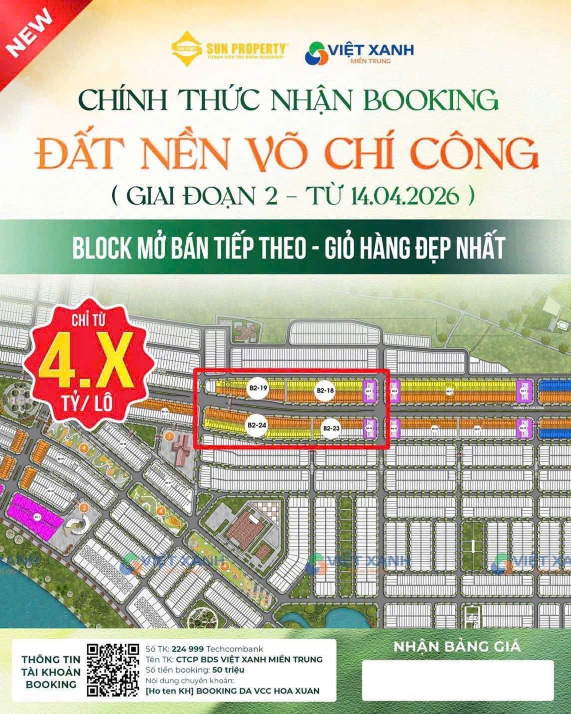 GIAI ĐOẠN 2 MỞ BOOKING – LỠ LÀ MẤT CƠ HỘI ĐẤT NỀN GIÁ TỐT TẠI ĐÀ NẴNG