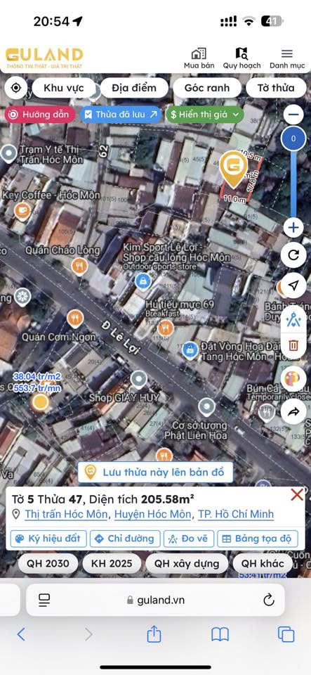 Chính chủ cần bán đất thổ cư tại trung tâm Hóc Môn