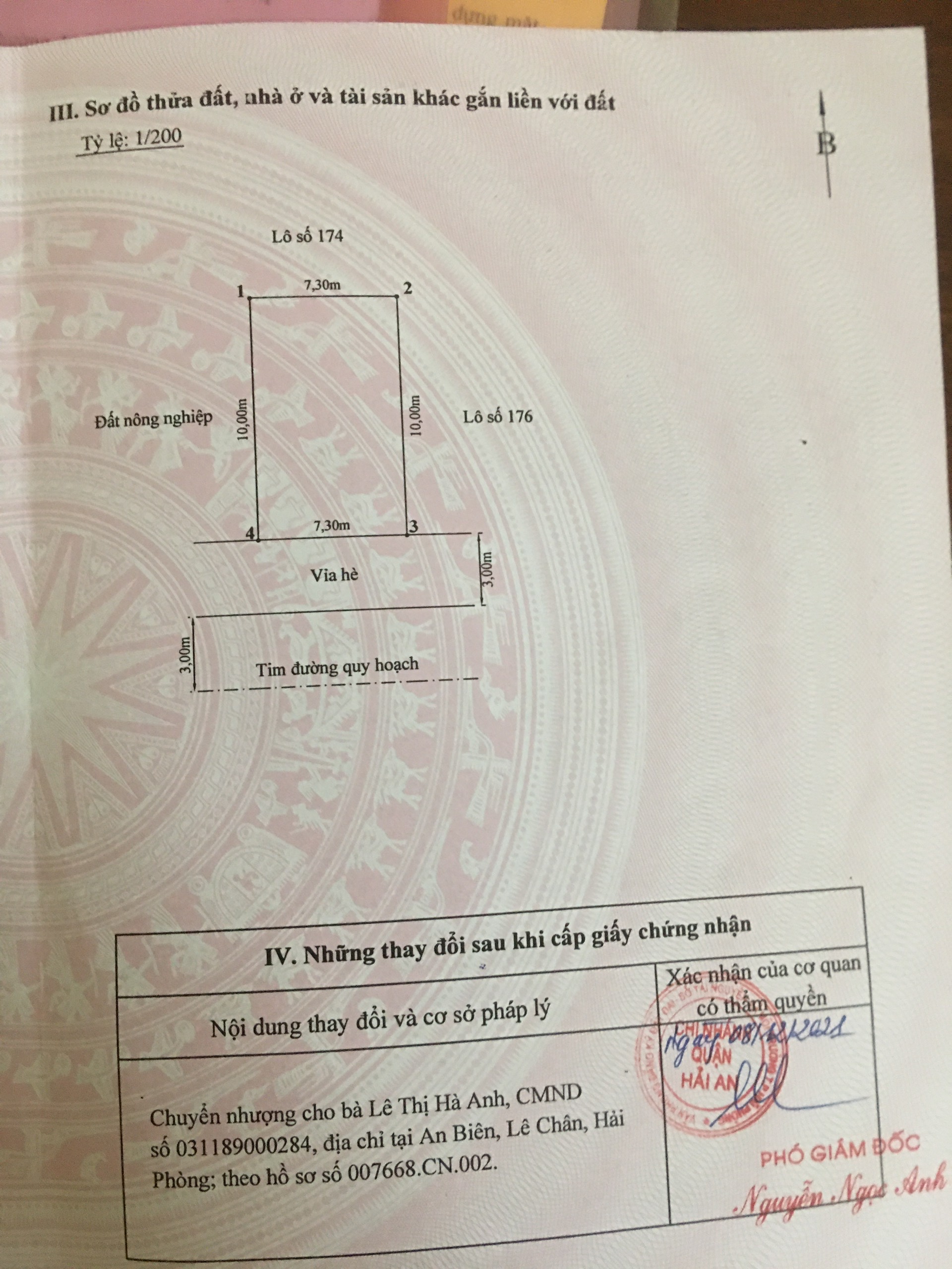BÁN LÔ ĐẤT SIÊU ĐẸP – TỔ 5, ĐẰNG HẢI, HẢI AN, HẢI PHÒNG