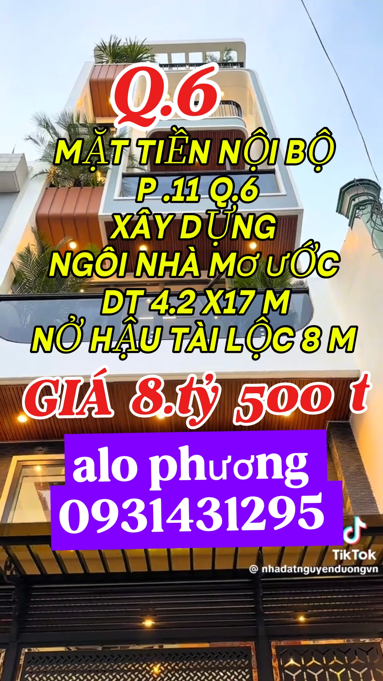 Ngôi nhà mơ ước.  .Đ.HẬU GIANG P 11.Q6