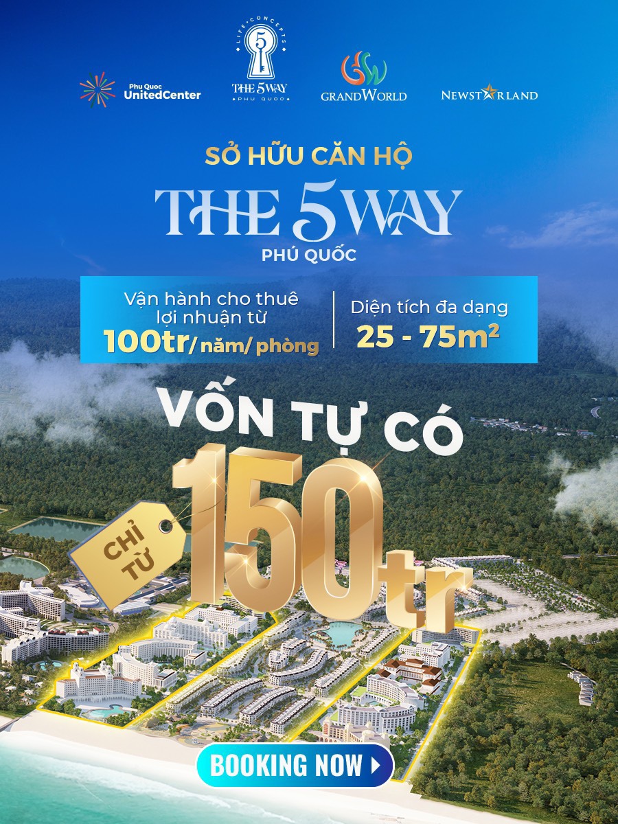 ► Vinhomes Chính Thức cho ra mắt 10 ngàn căn hộ Siêu Phẩm &quot; The 5Way &quot; trong Phú Quốc United Center.