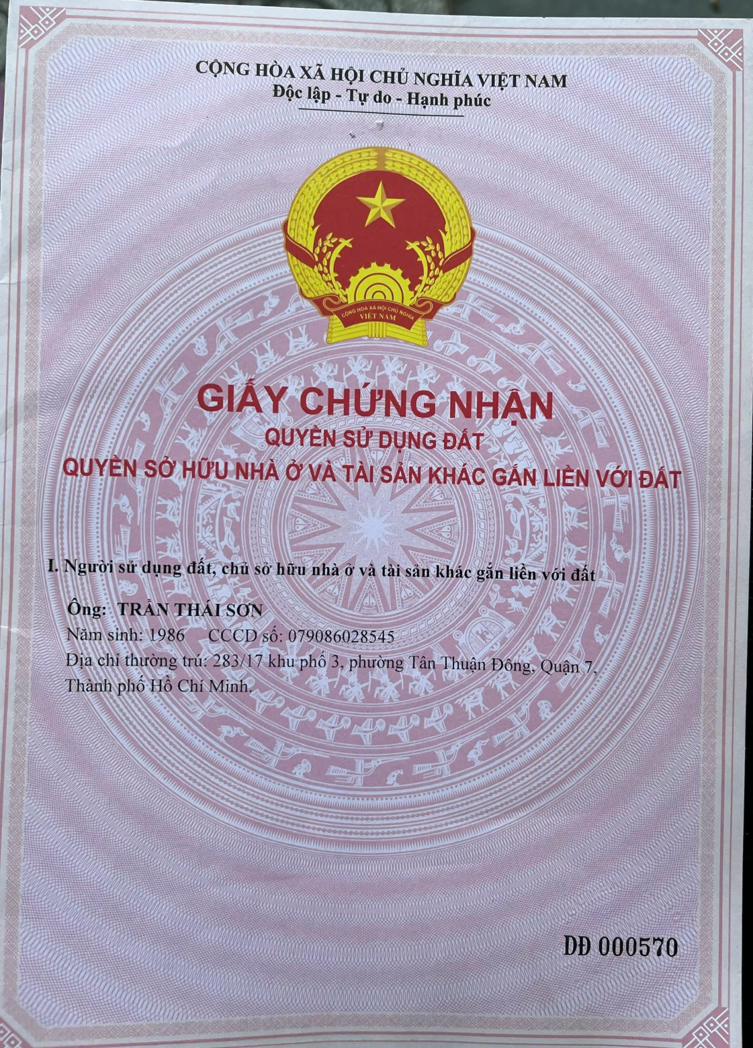 Bán nhà riêng 1 trệt, 1 tầng tại Quận 7, TP.HCM