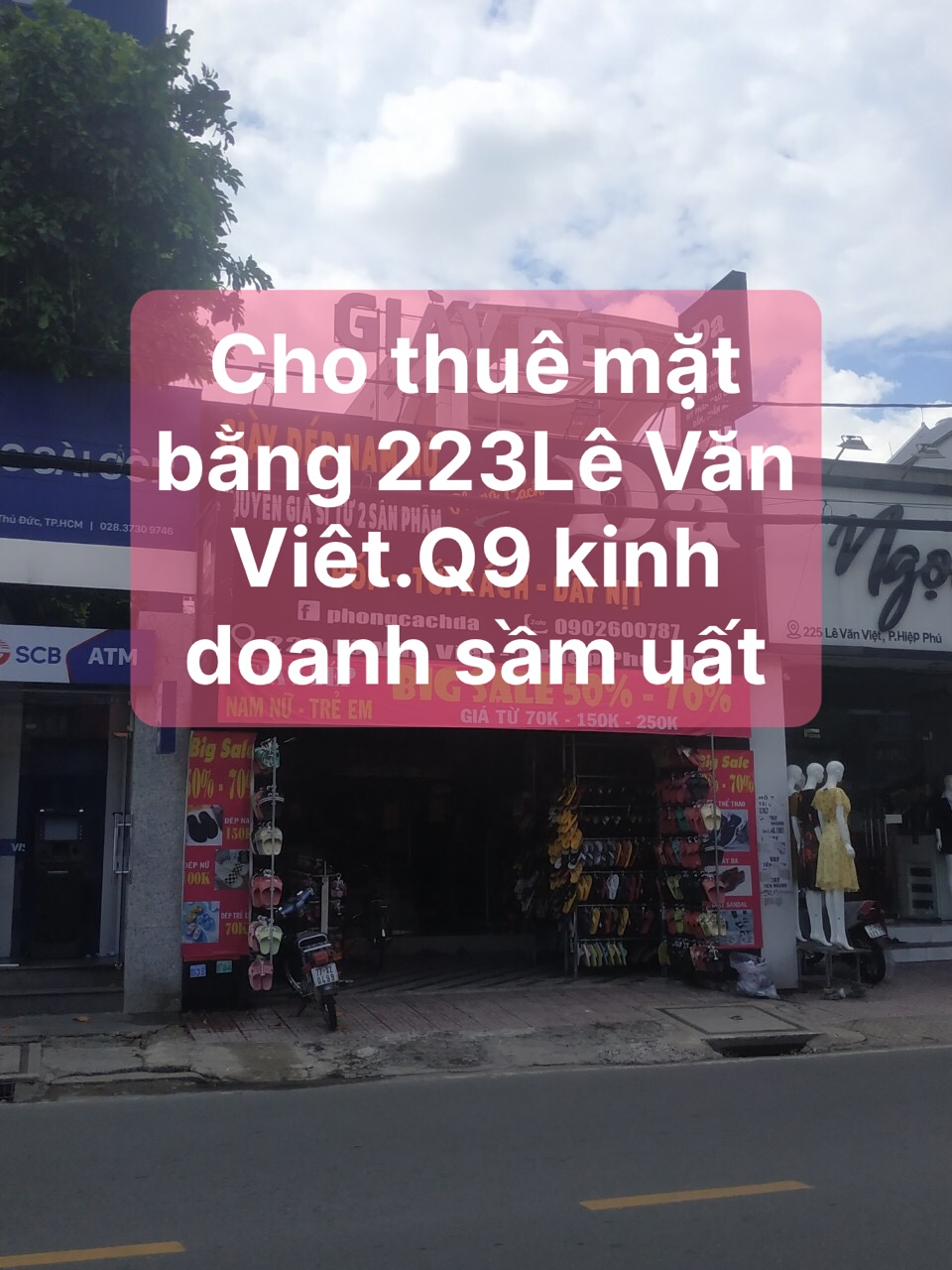 Cho thuê mặt bằng kinh doanh sầm uất, nguyên căn 6x22m Lê Văn Việt Q9