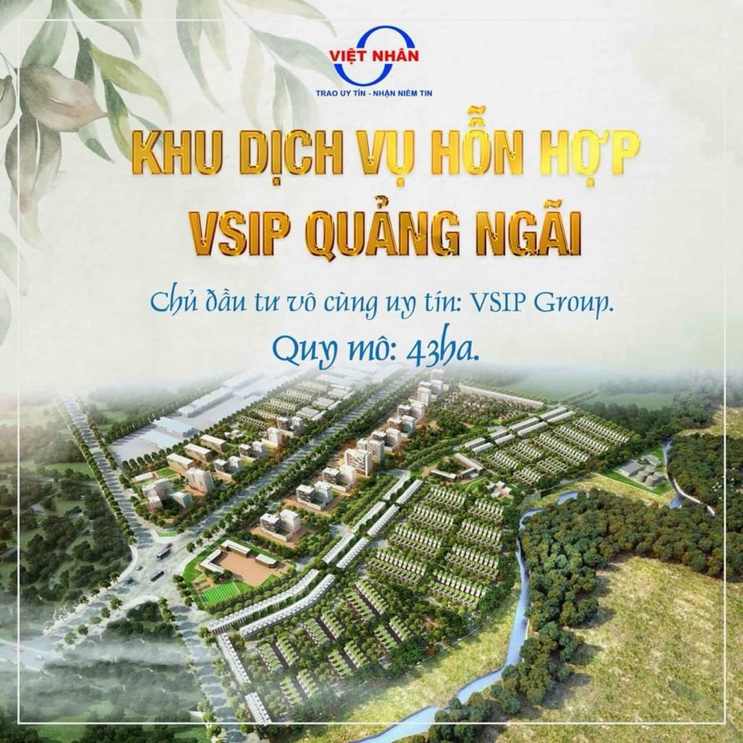 Lô duy nhất diện tích lớn (6x22) tại dự án MSL VSIP Quảng Ngãi.