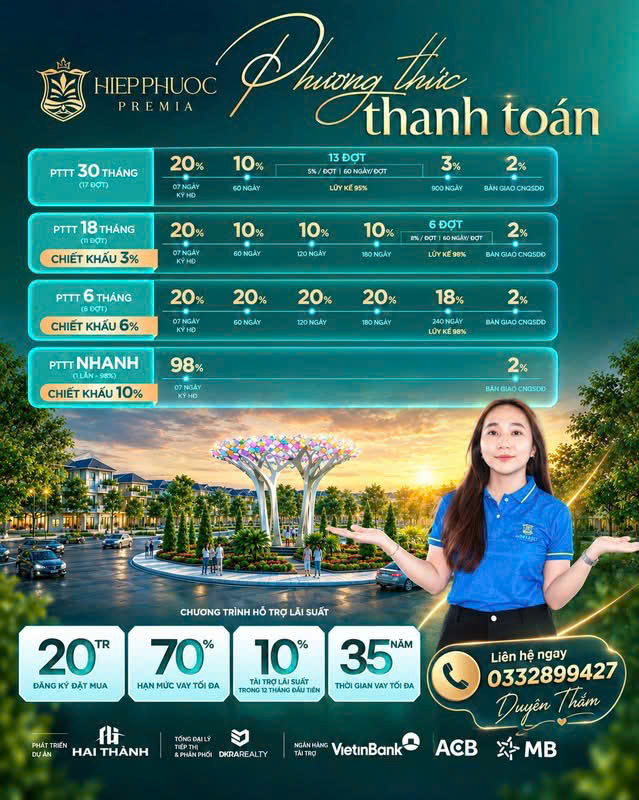 ►  HIỆP PHƯỚC PREMIA – NỀN ĐẸP GIÁ TỪ 1,79 TỶ | GIÁP NHÀ BÈ