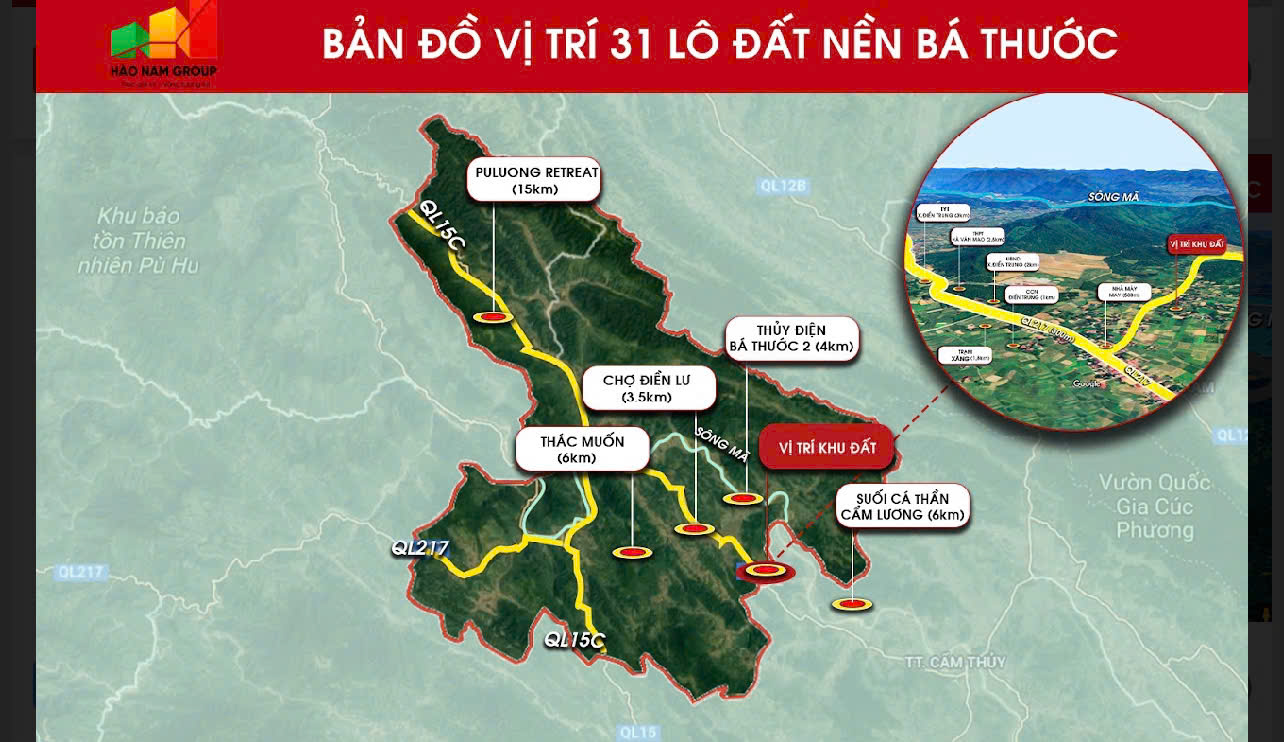 Chính chủ cần bán lô đất tại thôn Điền Thái -  Xã Điền Trung - Huyện Bá Thước - Tỉnh Thanh Hoá.