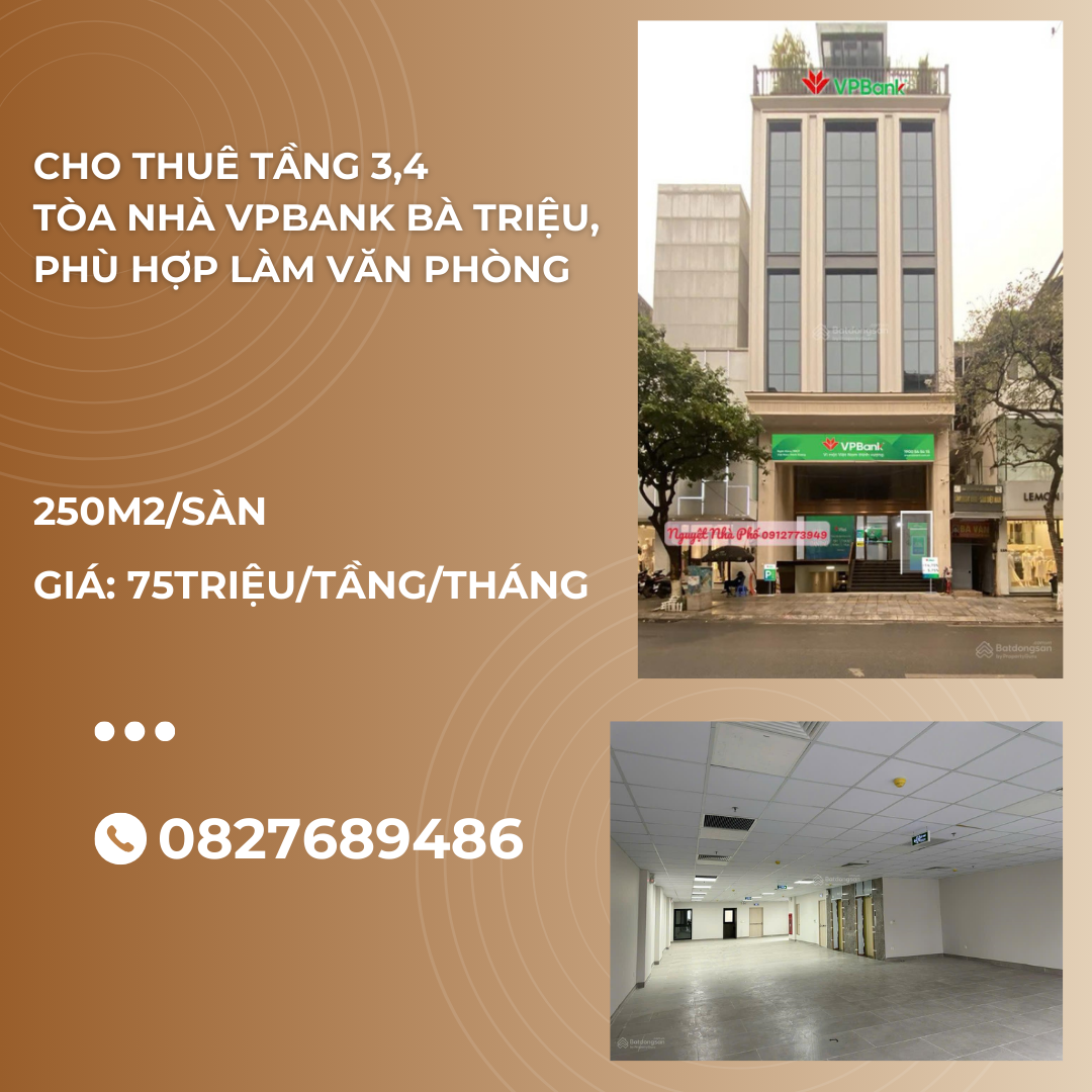 https://batdongsanviet.info.vn/cho-thue-tang-3-4-toa-nha-vpbank-ba-trieu-250m2-san-gia-75-trieu-tang-thang-phu-hop-lam-van-phong-j197599.html
