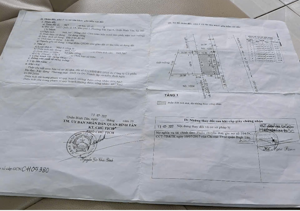 Chính chủ cần bán 3 mảnh đất Đường Quốc Lộ 1, Phường Tân Tạo A, Quận Bình Tân, Tp Hồ Chí Minh.